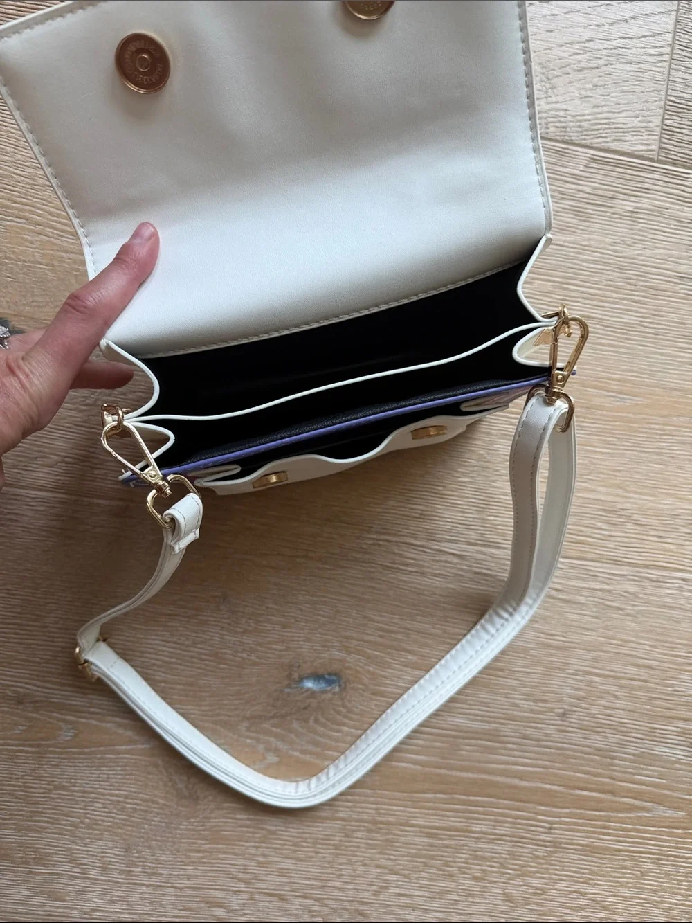 Alden Archer Juliette Crossbody Bag | Colorblock Leather | Structured Handbag